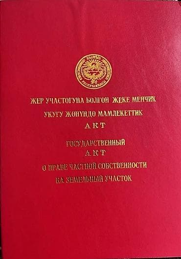 кыргыз недвижимост: 500 соток, Кызыл китеп — 1