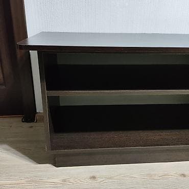 table study: Тумба и подставка для телевизора, Б/у, Напольная, ЛДСП, Самовывоз, цвет - Коричневый — 4