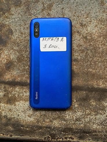 Redmi, Redmi 9A, Б/у, 32 ГБ, цвет - Синий, 2 SIM