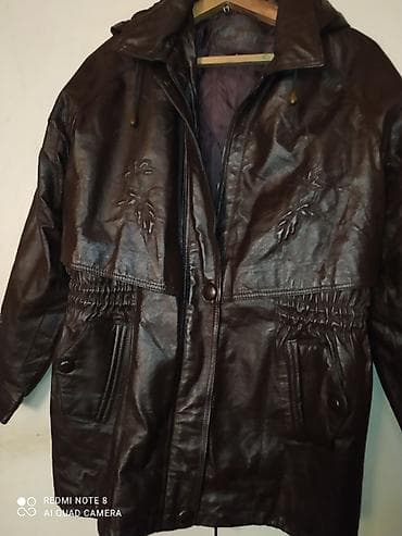 Женская кожаная куртка в коричневом цвете. Надевали 1 раз at lalafo.kg Женская кожаная куртка в коричневом цвете. Надевали 1 раз