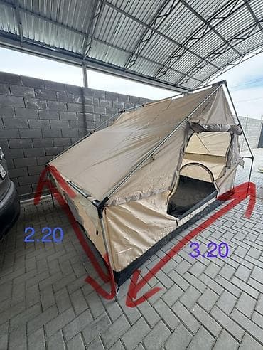 Спорт жана хобби: Палатка кемпинговая просторная - Размеры: 3,20 м (длина)× 2,20 м — 1