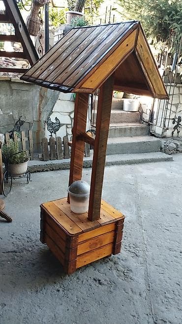 Үй жана бакча үчүн башка буюмдар: «Избушка на курьих ножках», декоративные садовые,ручной работы. В — 5