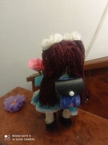 тафтинговый пистолет: Продаю интерьерных кукол : школьницу полностью ручной работы, высота — 6