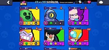 brawl stars: Продажа игрового аккаунта Brawl Stars. Основное: - Трофеи: 19 393 - — 3