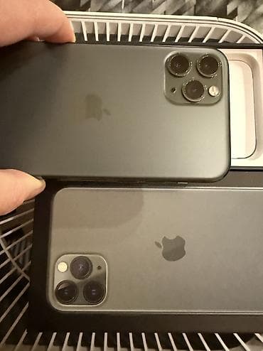 apple iphone 11 pro: IPhone 11 Pro, Б/у, 256 ГБ, Matte Midnight Green, Чехол, Защитное стекло, Коробка, 68 % — 5