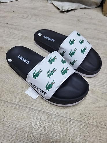 джинсы ливайс: Мужские сандалии, 41, Lacoste, Новый, цвет - Черный, Платная доставка — 2