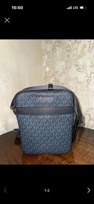 Сумки: Классическая сумка, Michael Kors, Материал: Искусственная кожа, Застежка на молнии, Мужские, Б/у — 2