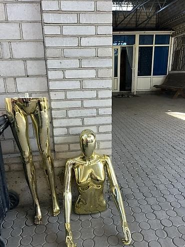 кызыл кия кыз: Зеркальный манекен женской фигуры, разборный, цвет «золото» (глянцевое — 3