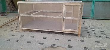 А\ч жаныбралары үчүн товарлар жана шаймандар: Вольер/клетка для животных ручной работы. - Материал: каркас из — 2