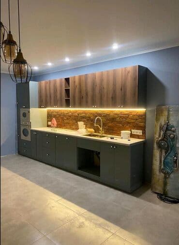 Кухонный гарнитур, Новый, В рассрочку, цвет - Белый, МДФ, Бесплатная доставка