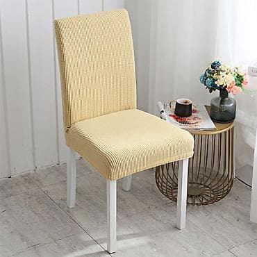 fabric case: Эластичный чехол на стул с высокой спинкой - Материал: трикотаж с — 4