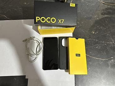 Poco X7, Б/у, 256 ГБ, цвет - Голубой, 2 SIM
