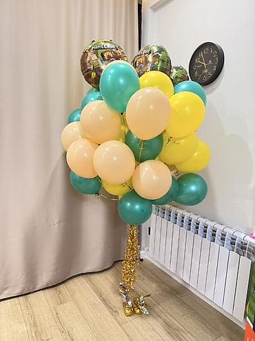 доллар гул фото: Шарики с гелием+ Happy Birthday баннер, все вместе 300 сом — 1