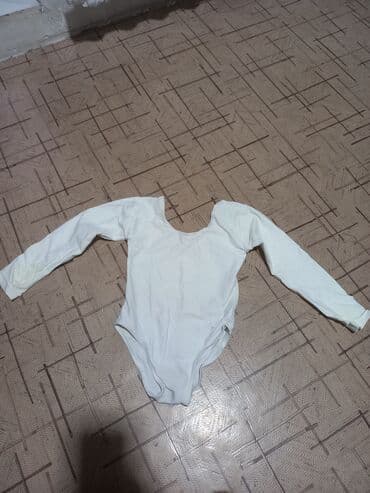 Белый базовый боди с длинным рукавом. от 2 до 4 лет - Цвет: белый -