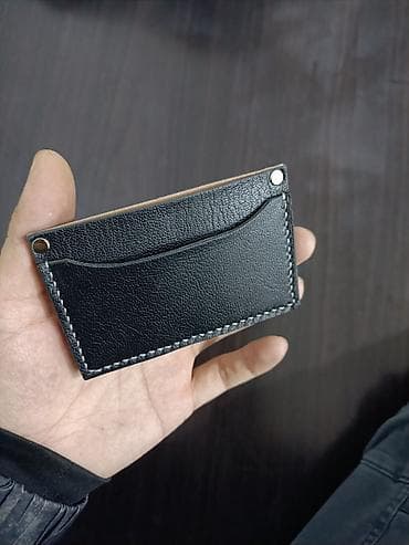 серебро на заказ: Картхолдер из натуральной кожи ручной работы — 4