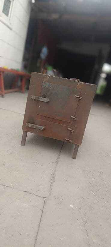 стол трансформер 3 в 1: Металлическая печь для отопления или приготовления пищи. Конструкция — 7