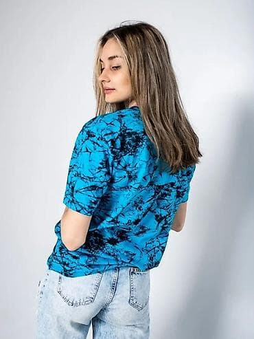 футболка для девушек: Футболка унисекс с абстрактным принтом - Материал: 100% хлопок — — 6