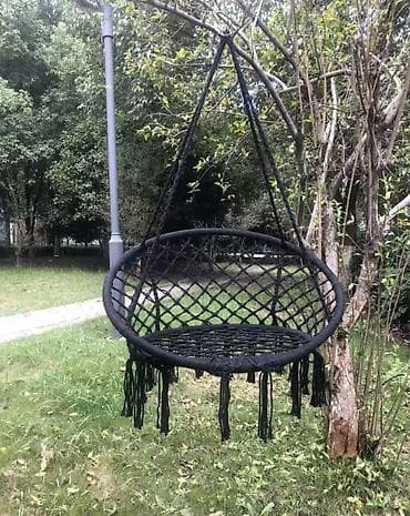 качели кресло: Подвесное кресло, Новый, цвет - Серый — 2