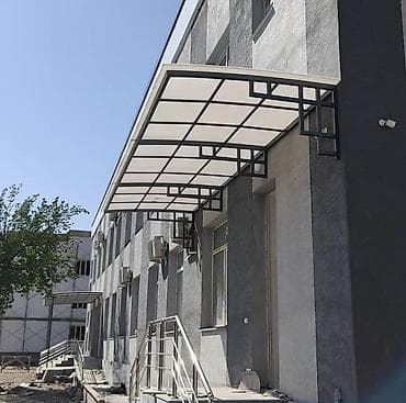 Все для дома и сада: Навес, Односкатный, Металл, Поликарбонат, Установка — 6