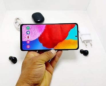 galaxy s20 5g: Samsung Galaxy A51, Б/у, 128 ГБ, цвет - Черный, 1 SIM, 2 SIM — 1