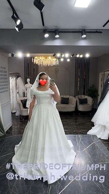 шуба норка цена: Свадебное платье в классическом стиле принцесса. - Цвет — 2