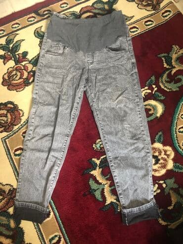 джинсы голубые: Джинсы и брюки, цвет - Серый, Б/у — 2