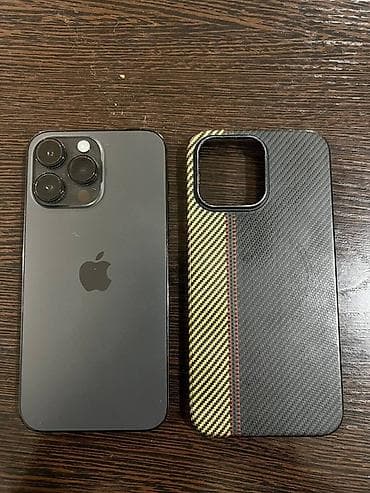 IPhone 14 Pro Max, Б/у, 128 ГБ, Черный, Чехол, 75 %