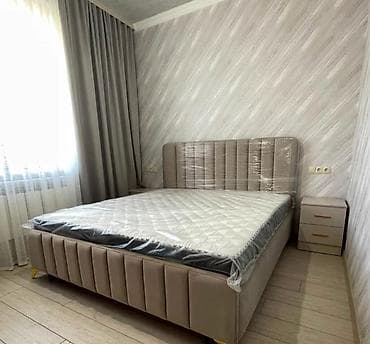 модульный диван: Кровать на заказ, Двуспальная кровать, С мягким изголовьем, Платная доставка, Установка, сборка — 6