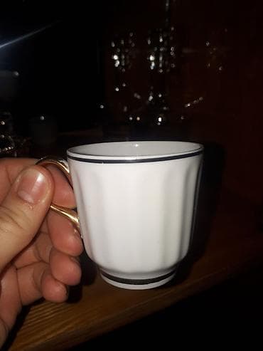 Идиш-аяк: Кофейный сервиз. НОВЫЙ!!! СССР, Подснежник. Фарфор 15 предметов — 3