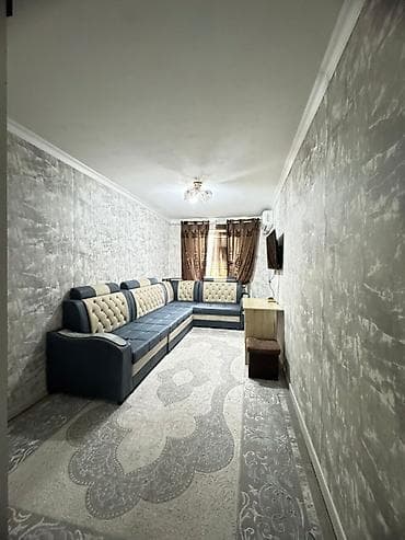 ош отел: 3 комнаты, 58 м², 103 серия, 2 этаж, Евроремонт — 10