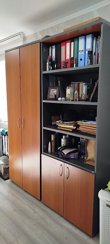 Мебель: Комплект офисной мебели, Шкаф, ДСП, цвет - Серый — 1