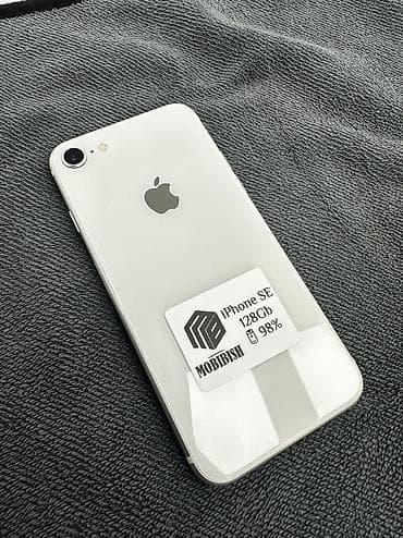 nokia e7: IPhone SE 2020, Б/у, 128 ГБ, Белый, Защитное стекло, Чехол, В рассрочку, 98 % — 1
