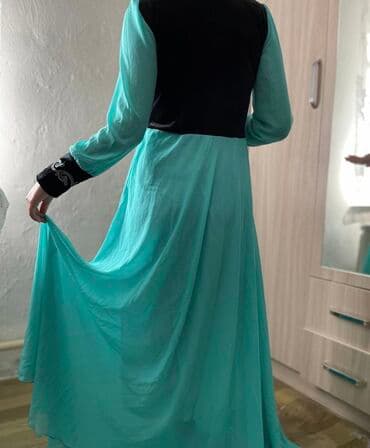 вечерние бордовые платья: Вечернее платье, Длинная модель, С рукавами, S, M — 2