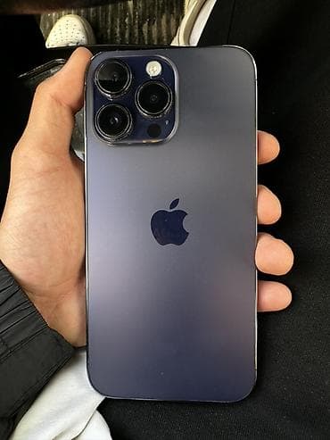 IPhone 14 Pro Max, Б/у, 256 ГБ, Deep Purple, Защитное стекло, 83 %