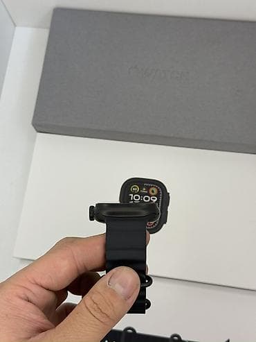 поко хз: Apple Watch Ultra 2 (49mm) Black Titanium Black Ocean Band Состояние — 6