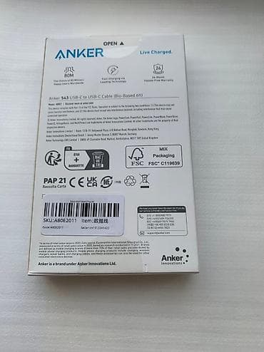100w: Продаю usb type c to usb type c cable. Кабель от именитого премиум — 8