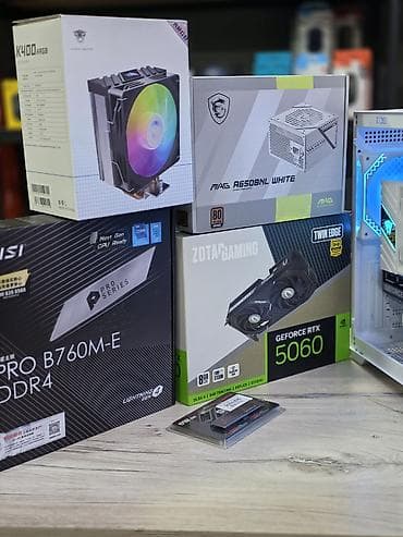 650w: Компьютер, ядер - 10, ОЗУ 16 ГБ, Для работы, учебы, Новый, Intel Core i5, NVIDIA GeForce RTX 5060, NVMe — 4