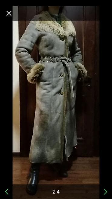 мужской пуховик м размер: Дубленка длинная, очень теплая!!!, красивая. Натуралка!!! На наш 46 — 3