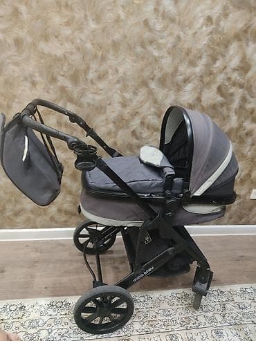 chicco lite way: Коляска, цвет - Голубой, Б/у — 1