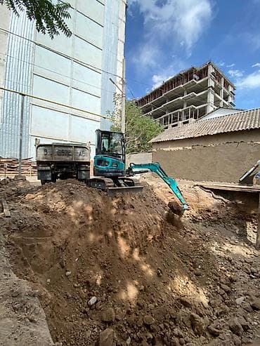 услуги мини экскаватор: Услуги экскаватора | Водопровод, Выкорчевывание пней, Планировка участка — 3