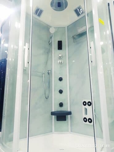 купить бак для душа: Душевая кабина №8067 размер(100*100)белый цена 35600сом наш адрес — 2