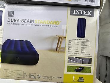 Надувной матрас, Односпальный, Intex, длина - 191 см