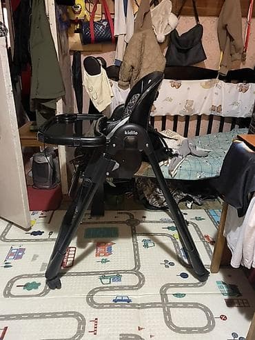 kidilo стульчик для кормления: Стульчик для кормления, Новый, Другой бренд, Пластик, Трансформер, цвет - Черный — 4