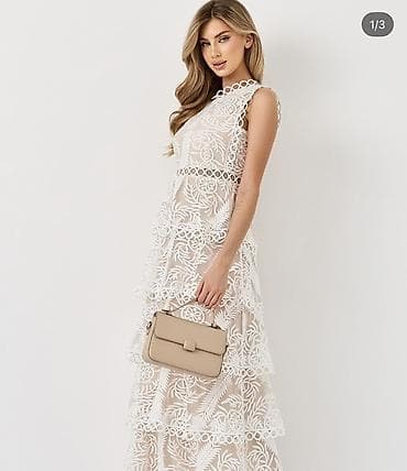 q maxi: Вечернее платье, Коктейльное, Длинная модель, Без рукавов, M, L, XL — 1