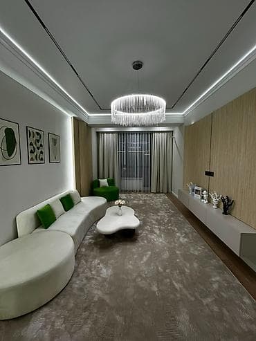 3 комнаты, 77 м², Асанбай мкр Элитка, 11 этаж, Дизайнерский ремонт — 3
