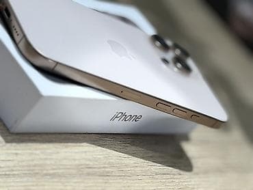 ssd sata: IPhone 16 Pro Max, Б/у, 256 ГБ, Desert Titanium, Коробка, 91 % — 3