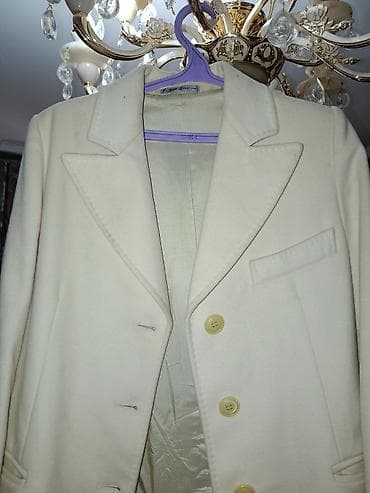 кожаные пиджак: Пальто, Классика, Осень-весна, По колено, Однобортная модель, L — 2