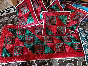 чехлы велюр: Этно курак тошок Декоративные наволочки ручной работы (комплект) — 5