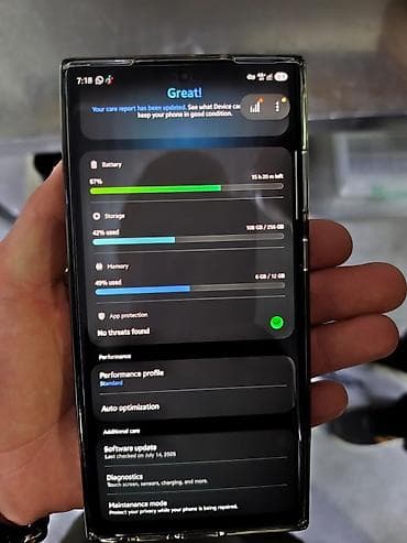 Samsung Galaxy S23 Ultra, Б/у, 256 ГБ, цвет - Черный, 2 SIM — 7