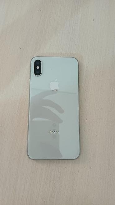 apple zone: IPhone Xs, Б/у, 256 ГБ, Белый, Зарядное устройство, Чехол, Кабель, 84 % — 1